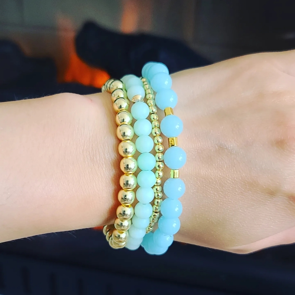 Night-light stone set of 4 bracelet